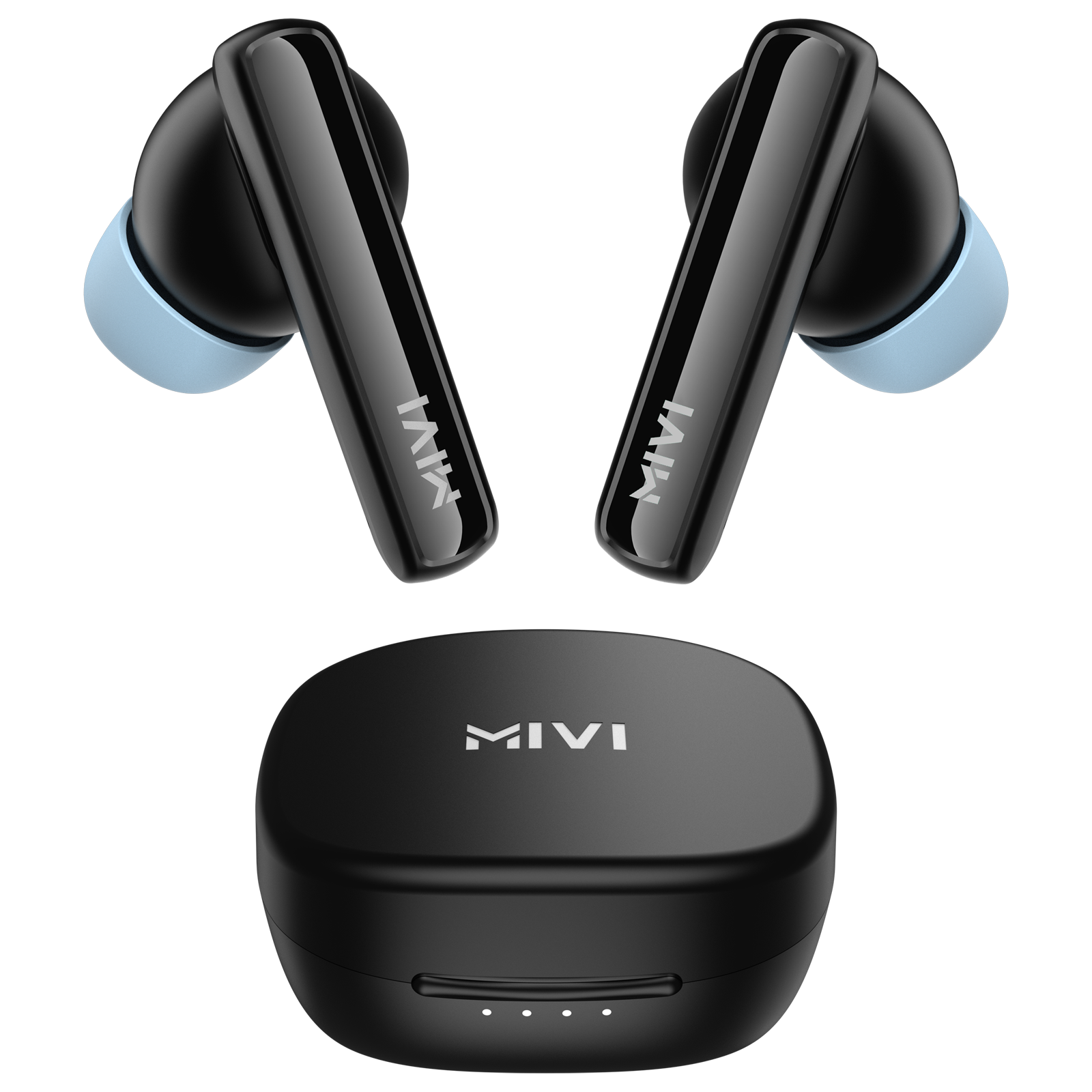 Buy Mivi DuoPods N2 TWS Earbuds with AI Noise Cancellation IPX4 Water Resistant Fast Charging Black Online Croma